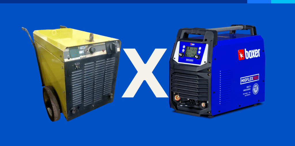 Diferenças entre inversoras de solda e transformadores