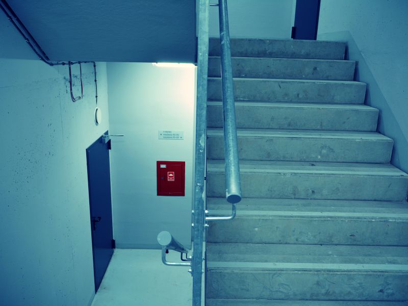 escada pressurizada para hospital