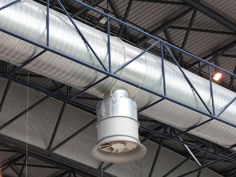 sistema de extração de fumaça